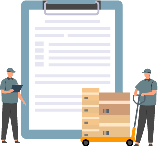 Picking efficiency is challenged in traditional picking processes that are often reliant on manual methods prone to errors Warehouse pickers by an oversized clipboard representing challenges in traditional picking processes